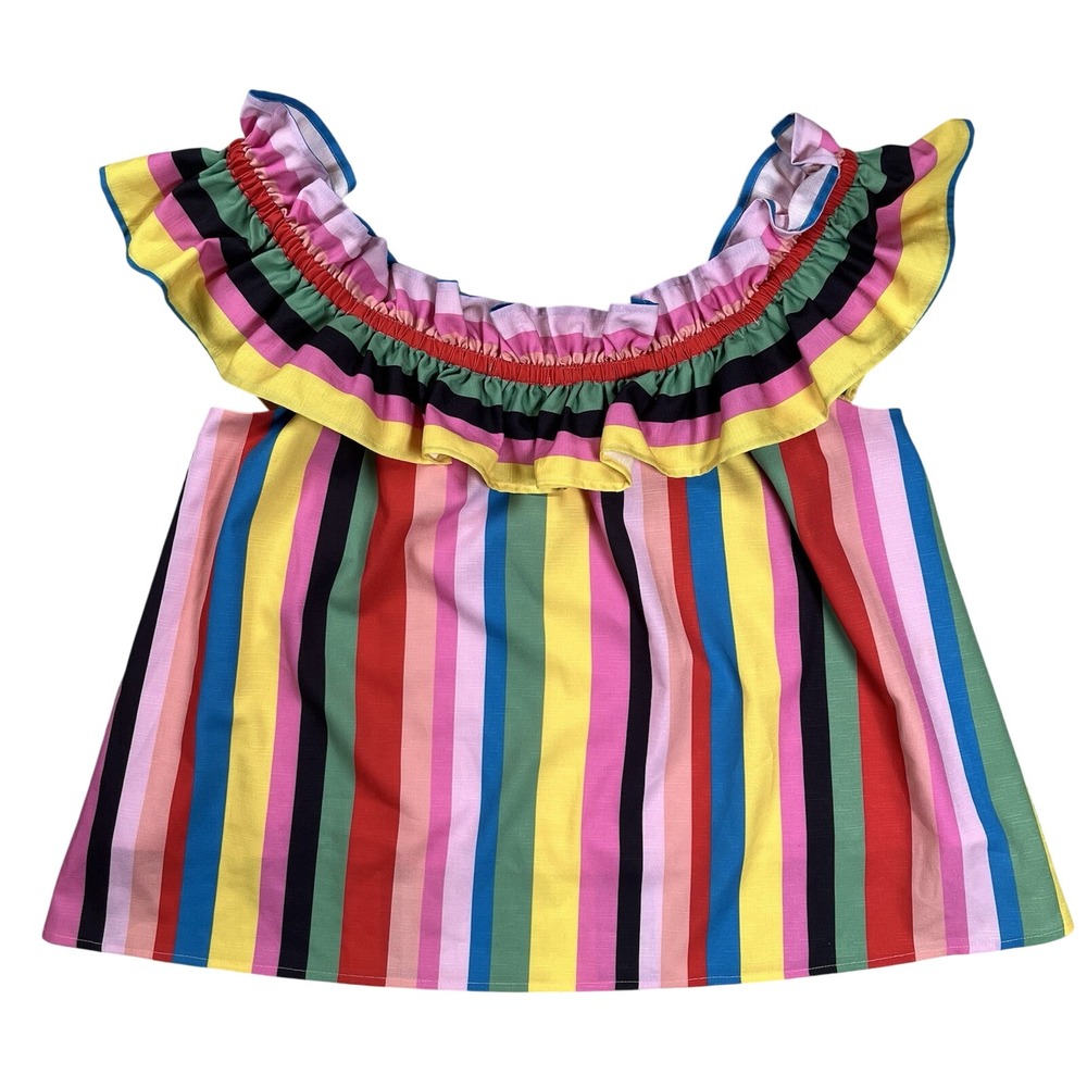 Crosby By Mollie Burch Women's Louise Tank Top Sz S Boardwalk Stripe Blouse